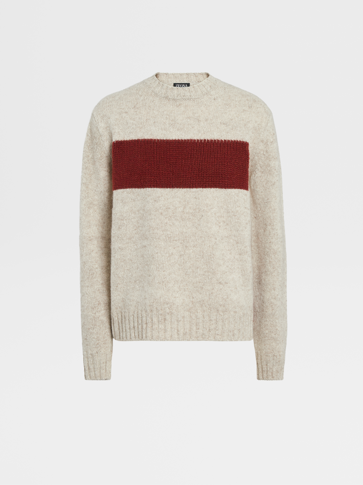 浅灰褐色 Oasi Cashmere 圆领毛衣